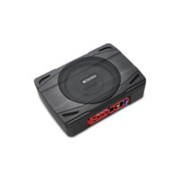 Caisson de grave plat amplifié sous siège 500W max -100W RMS - commande déportée - subwoofer 20 cms
