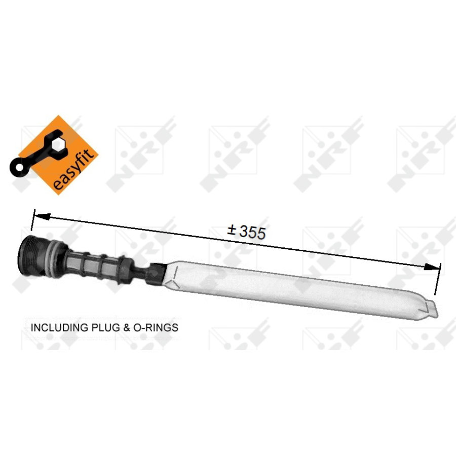 Filtre Déshydratant Nissens 95341 Climatisation - Compatible Renault Espace, Laguna, Vel Satis