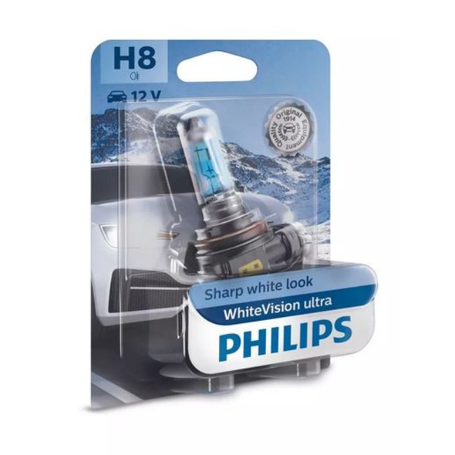 1 Ampoule Philips H8 Whitevision Ultra 12v 35w