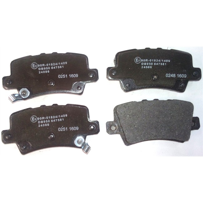 4 Plaquettes De Frein Norauto Nrp1862