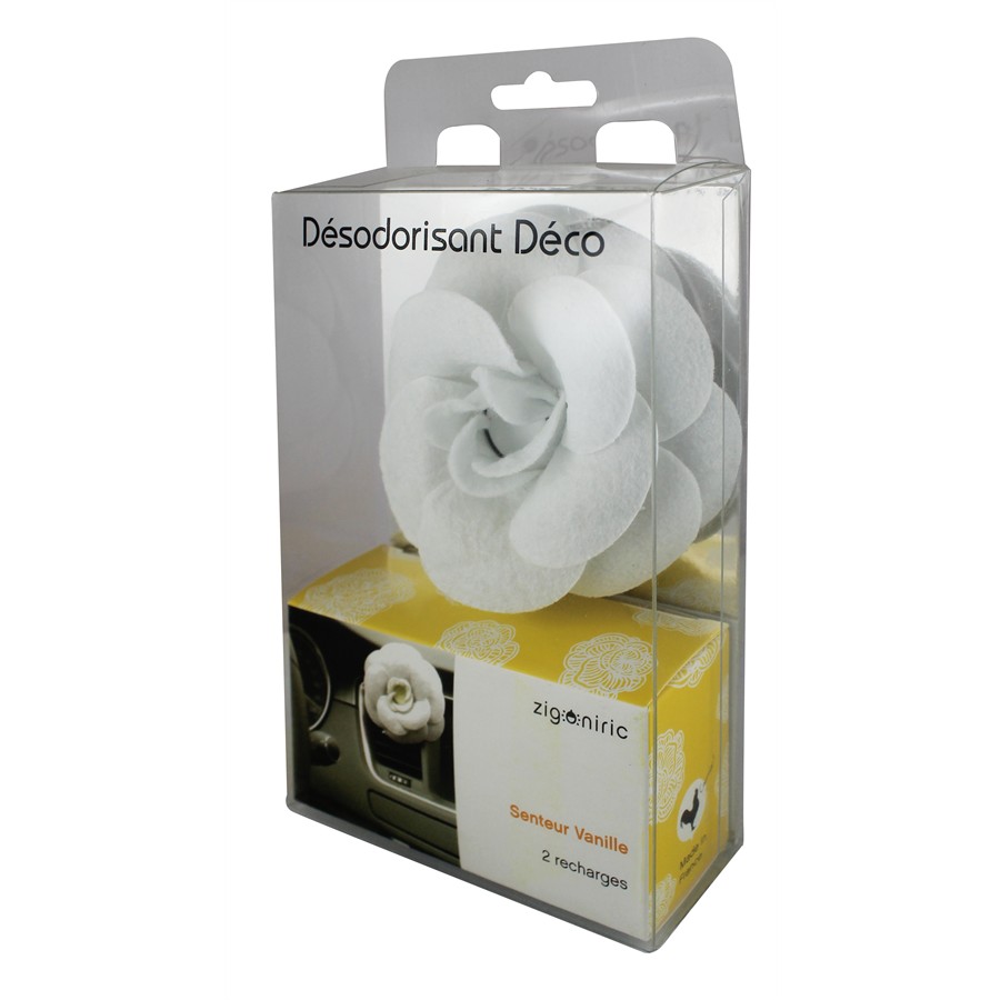Désodorisant auto ZIGONIRIC Fleur Vanille