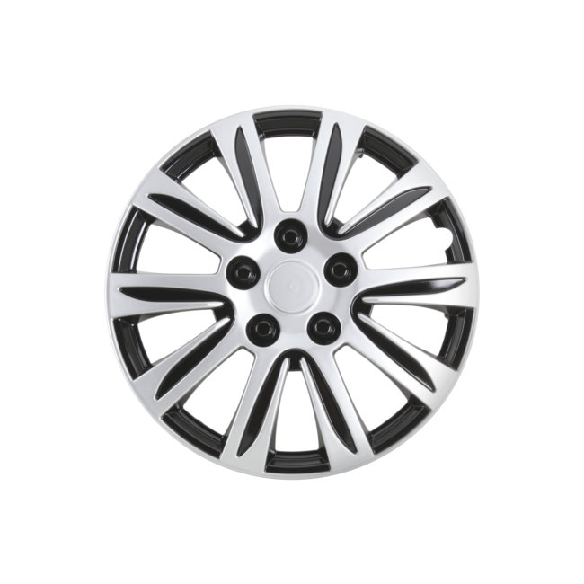 4 Enjoliveurs Gris/noir Norauto 16 Pouces