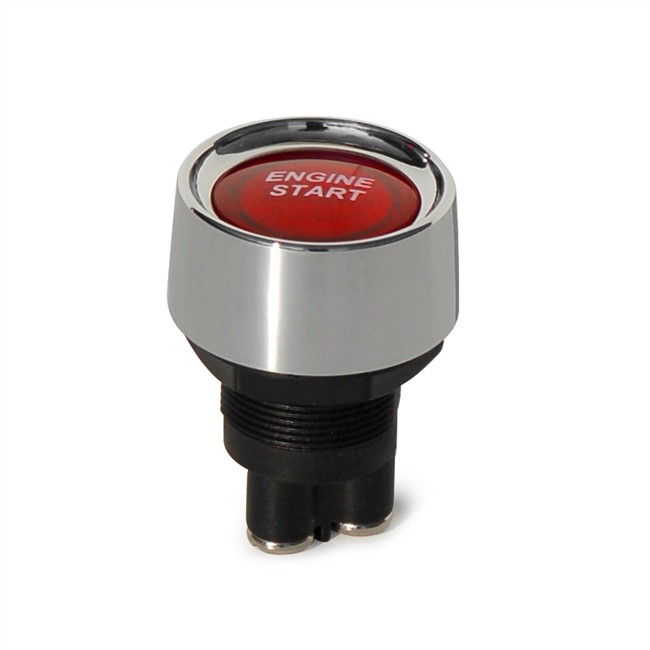 Bouton poussoir de démarrage chromé universel SRACING Norauto.fr