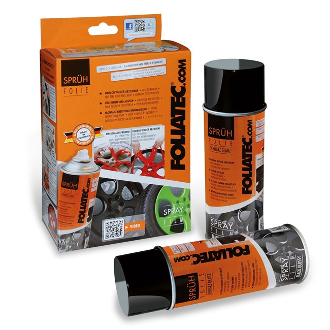 Bombe De Peinture Carbone Mat Foliatec 2083 2 X 400 Ml