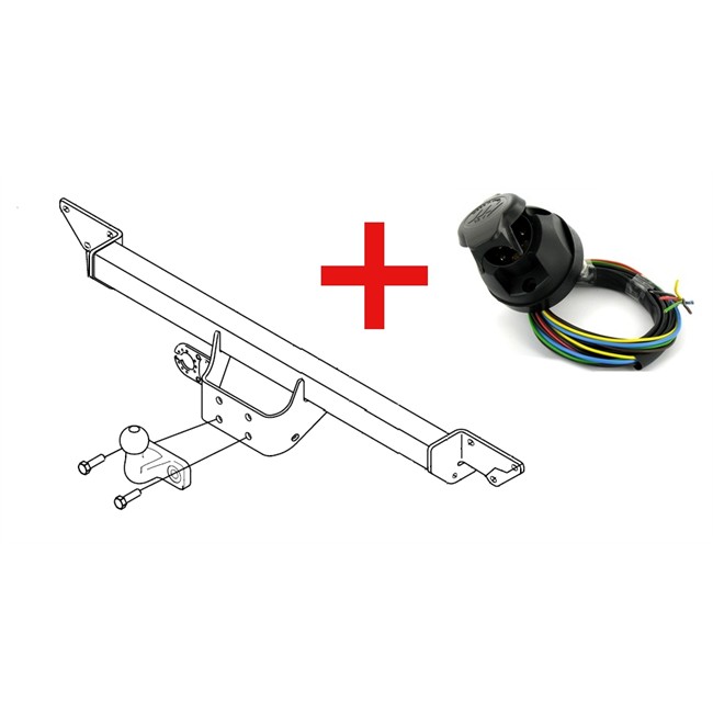 Attelage ''boule'' Démontable Avec Outils + Faisceau Bosal 028-831