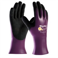 Paire de gants en nylon pour travaux mécaniques en milieux huileux ATG Maxidry Oil taille 10