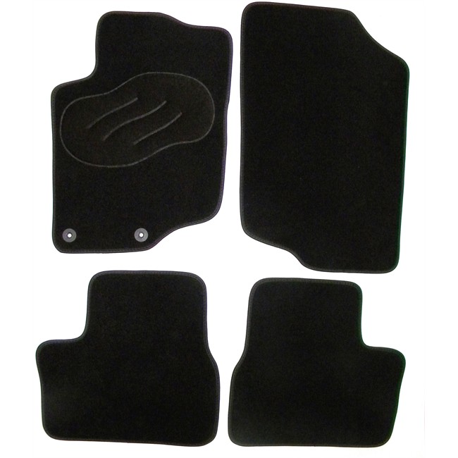 Jeu Complet De Tapis Sur Mesure Noir En Moquette Norauto
