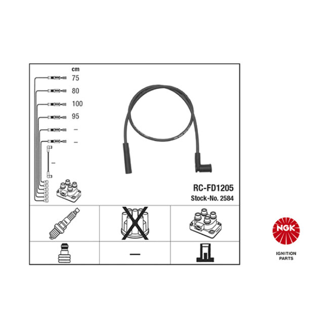 Faisceau D'allumage Ngk Rc-fd1205