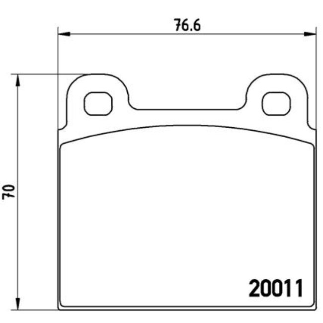 4 Plaquettes De Frein Brembo P65001