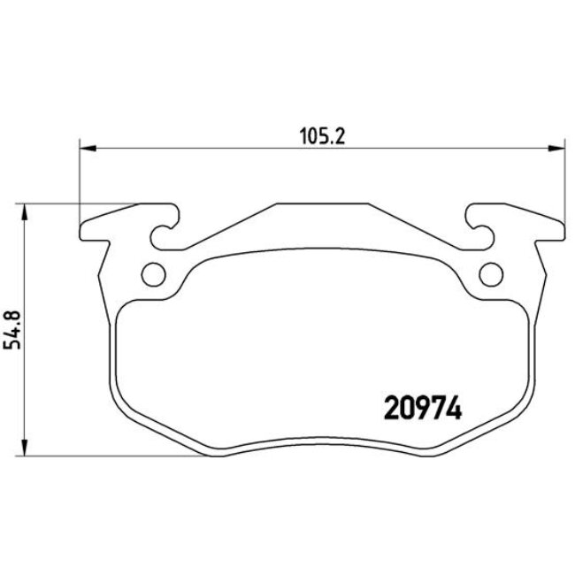 4 Plaquettes De Frein Brembo P61032