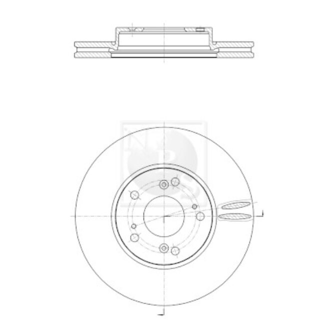 1 Disque De Frein Nps H330a56