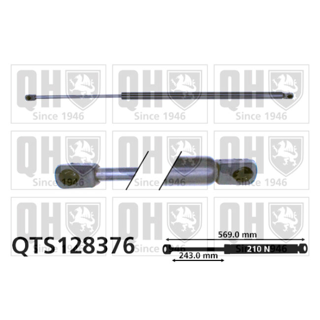 Vérin De Coffre Quinton Hazell Qts128376