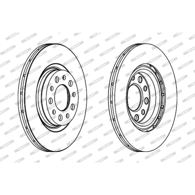 2 Disques De Frein Ferodo Ddf1454