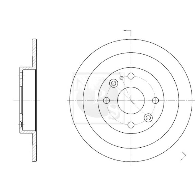 1 Disque De Frein Nps M331a08