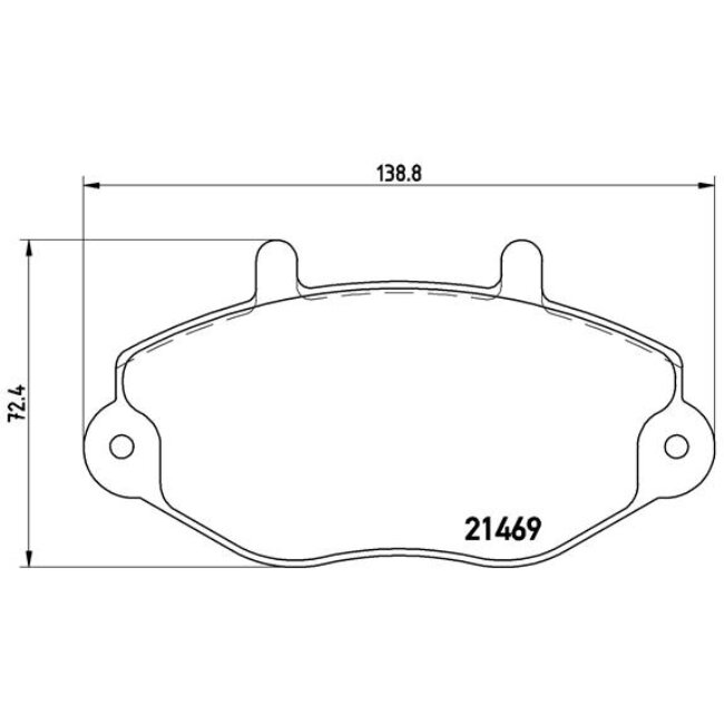 4 Plaquettes De Frein Brembo P24033