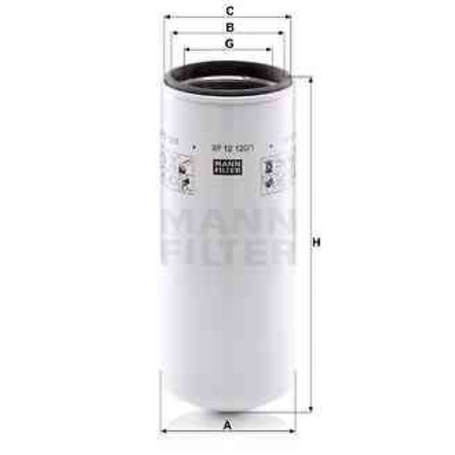 Filtre À Huile Mann-filter Wp12120/1
