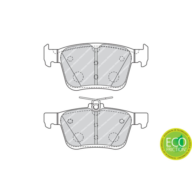 4 Plaquettes De Frein Ferodo Fdb4434