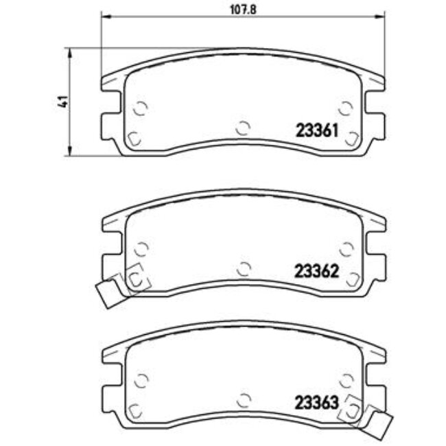 4 Plaquettes De Frein Brembo P59027