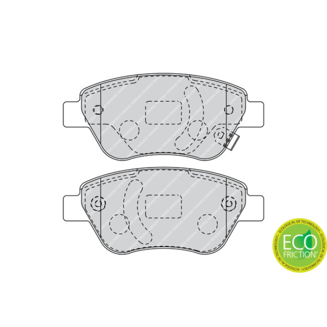 4 Plaquettes De Frein Ferodo Fdb1920