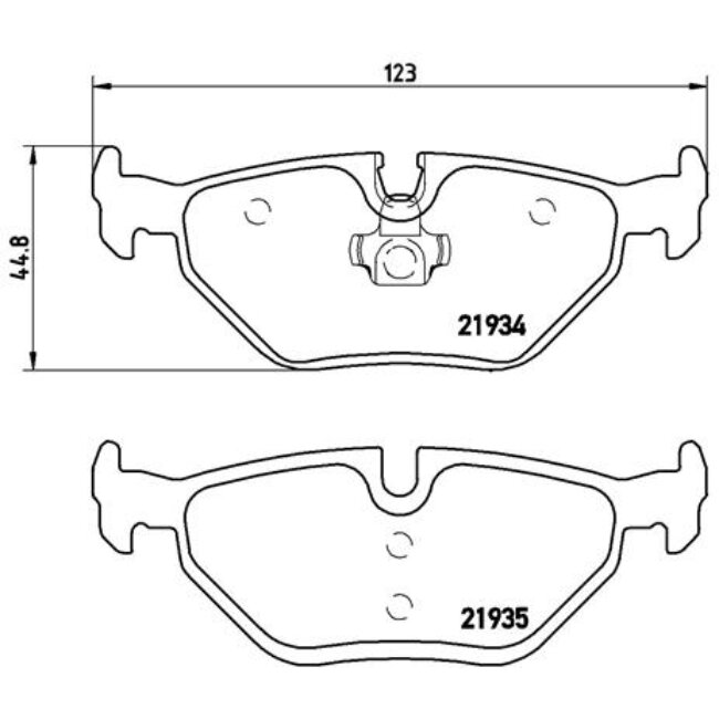 4 Plaquettes De Frein Brembo P71006