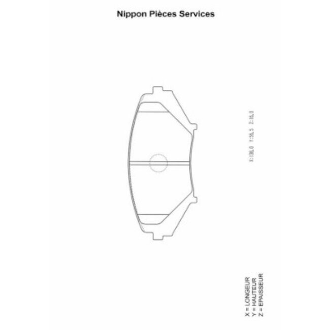 4 Plaquettes De Frein Nps M360a63