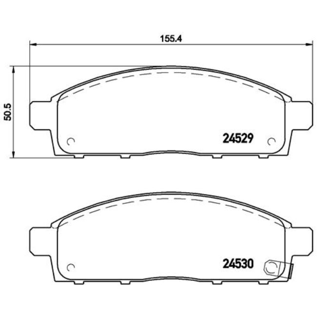 4 Plaquettes De Frein Brembo P54038