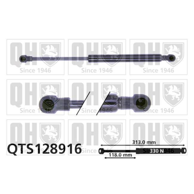 Vérin De Capot Quinton Hazell Qts128916