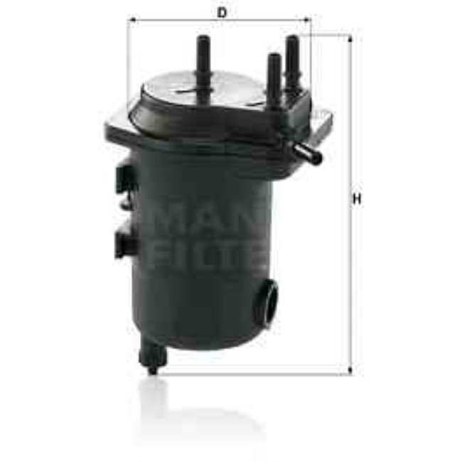 Filtre À Carburant Mann-filter Wk939/12x