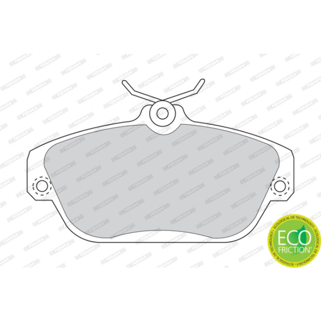 4 Plaquettes De Frein Ferodo Fdb1024