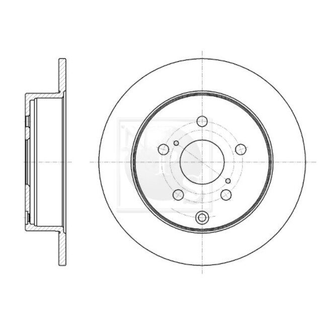 1 Disque De Frein Nps T331a48