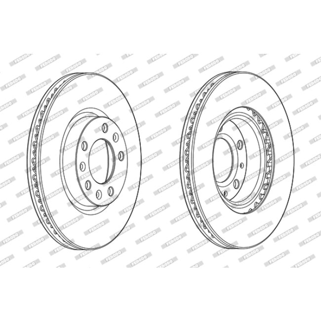2 Disques De Frein Ferodo Ddf2405c