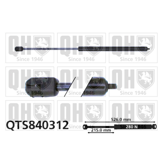 Vérin De Capot Quinton Hazell Qts840312