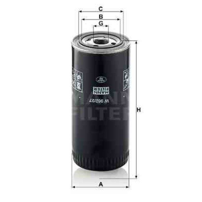 Filtre À Huile Mann-filter W962/27