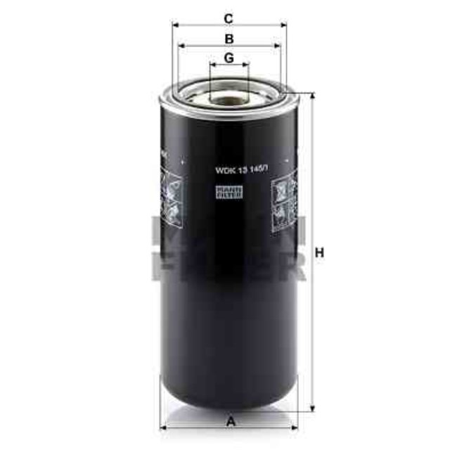 Filtre À Carburant Mann-filter Wdk13145/1