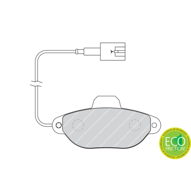 4 Plaquettes De Frein Ferodo Fdb1944