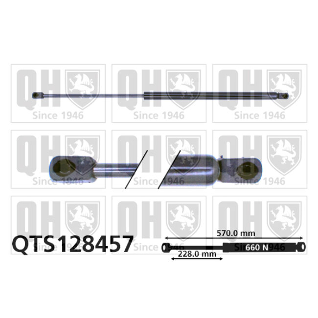 Vérin De Coffre Quinton Hazell Qts128457