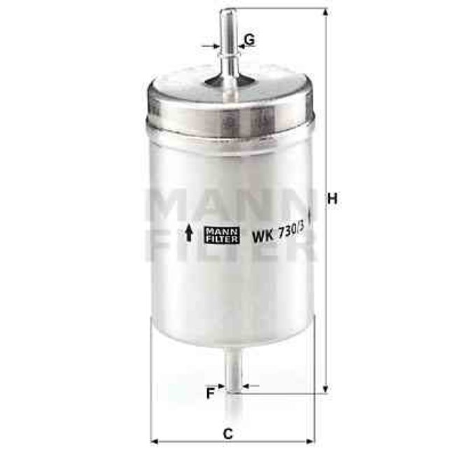 Filtre À Carburant Mann-filter Wk730/3