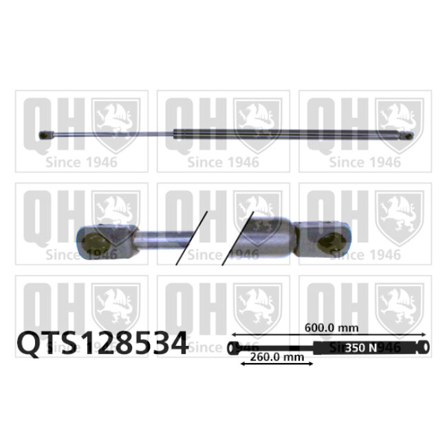 Vérin De Coffre Quinton Hazell Qts128534