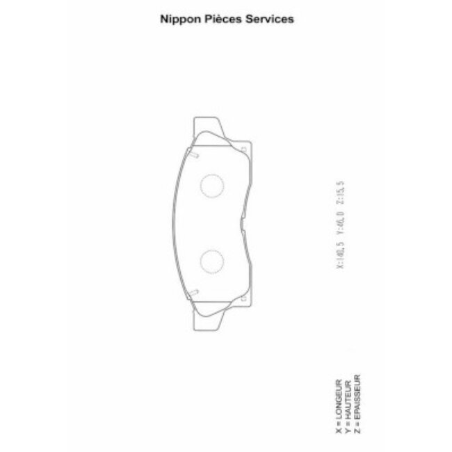 4 Plaquettes De Frein Nps T360a58