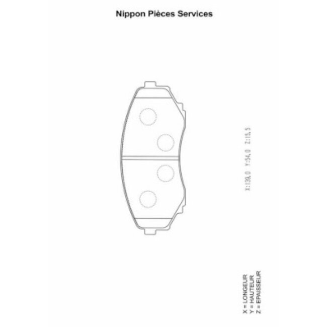 4 Plaquettes De Frein Nps M360a61