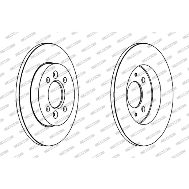 2 Disques De Frein Ferodo Ddf362
