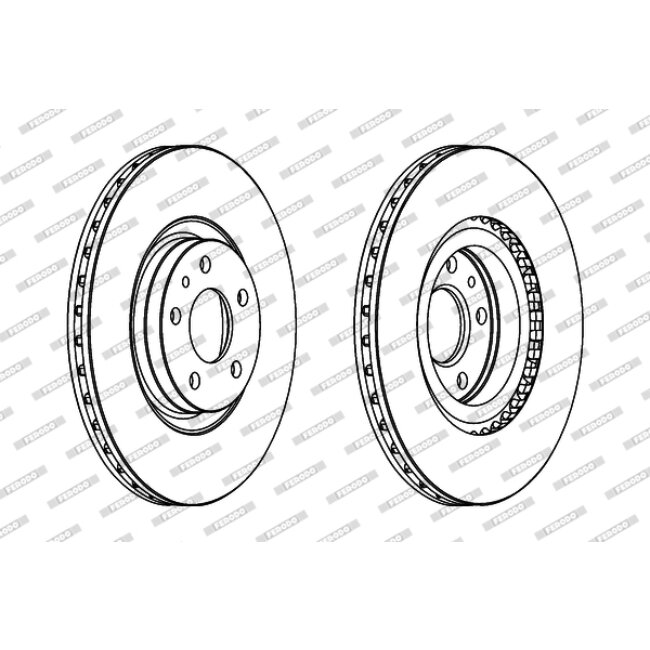 2 Disques De Frein Ferodo Ddf797