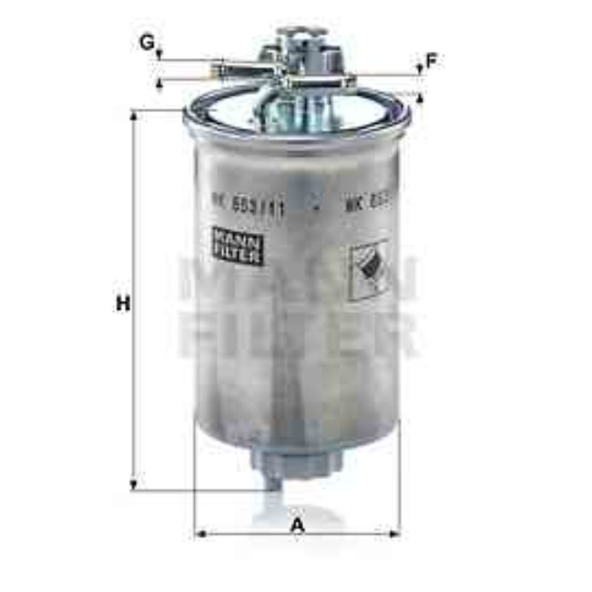 Filtre À Carburant Mann-filter Wk853/11