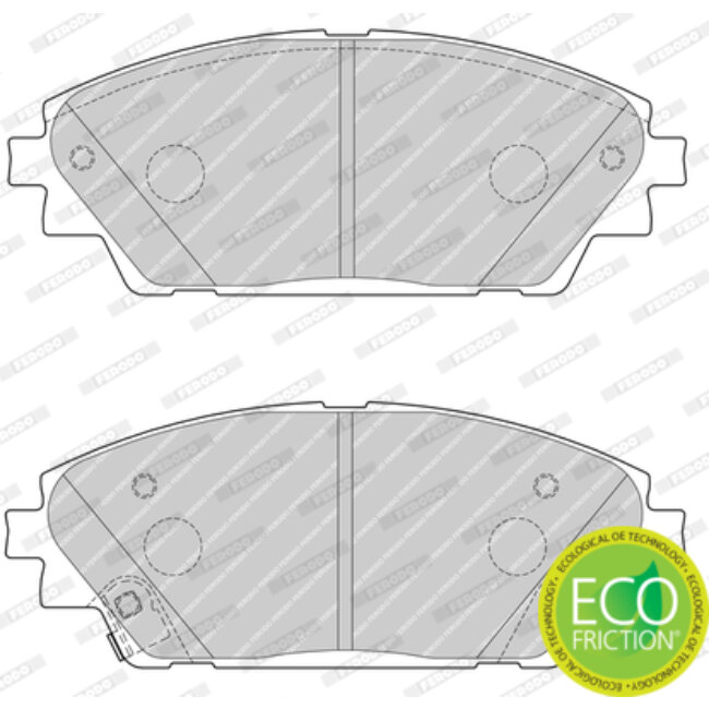 4 Plaquettes De Frein Ferodo Fdb4446