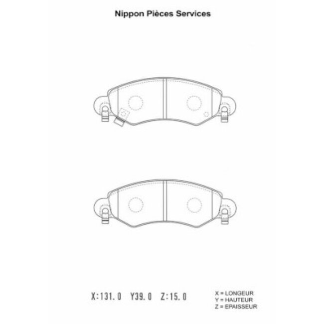 4 Plaquettes De Frein NpsS360i09