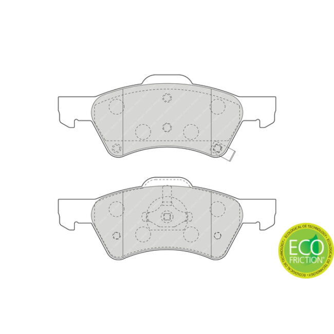 4 Plaquettes De Frein Ferodo Fdb1510