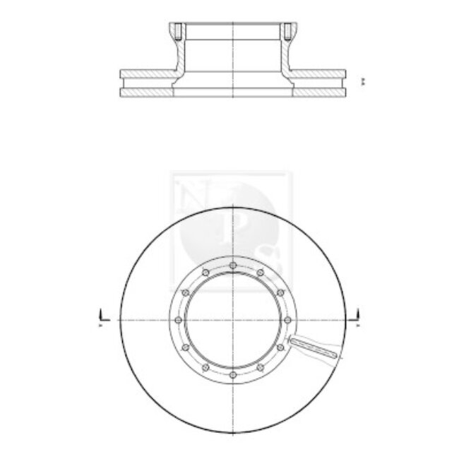 1 Disque De Frein Nps N330n107