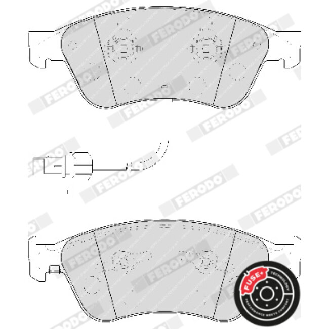 4 Plaquettes De Frein Ferodo Fdb1832