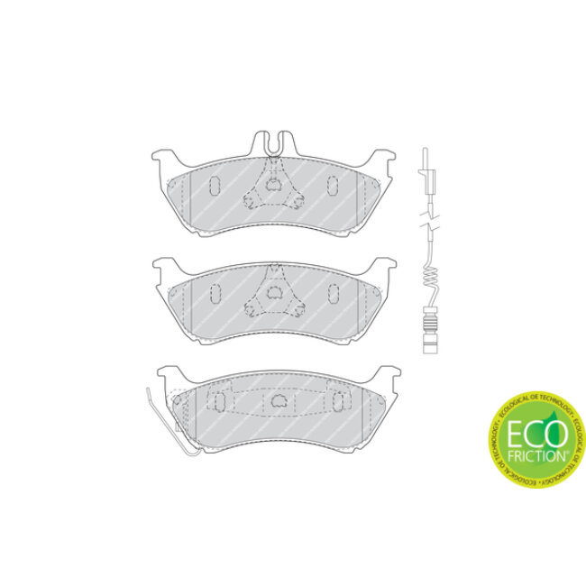 4 Plaquettes De Frein Ferodo Fdb1608