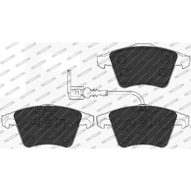 4 Plaquettes De Frein Ferodo Fvr1643